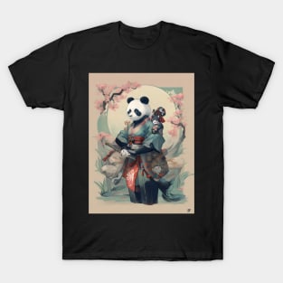 Japanese samurai panda T-Shirt